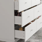 Buffet blanc avec de nombreux compartiments de rangement pour la maison moderne - 63