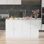 Buffet blanc avec de nombreux compartiments de rangement pour la maison moderne - 63