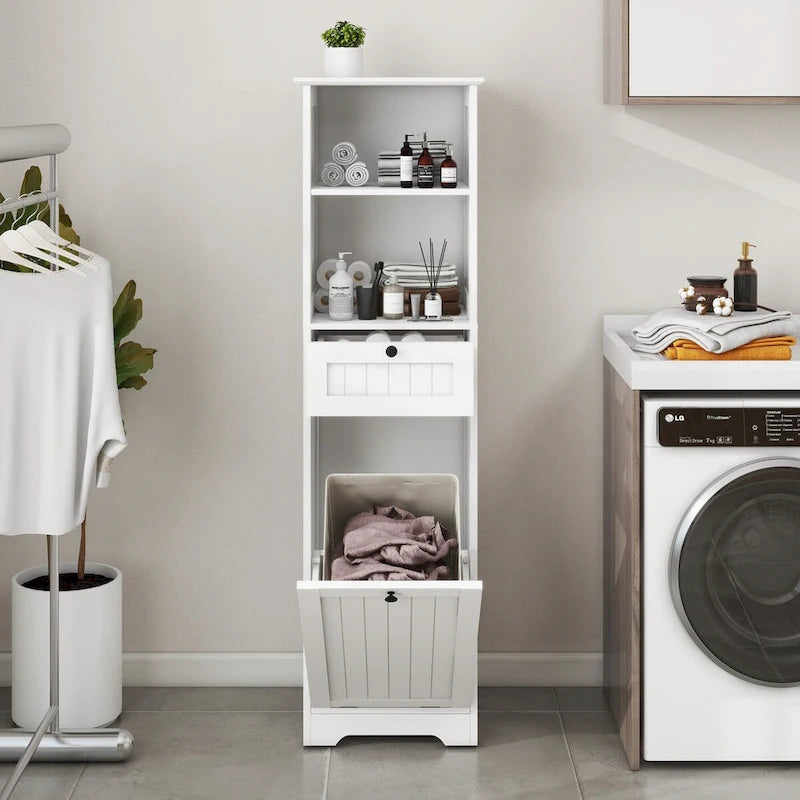 Armoire de tri du linge à un tiroir inclinable
