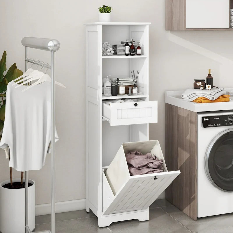 Armoire de tri du linge à un tiroir inclinable