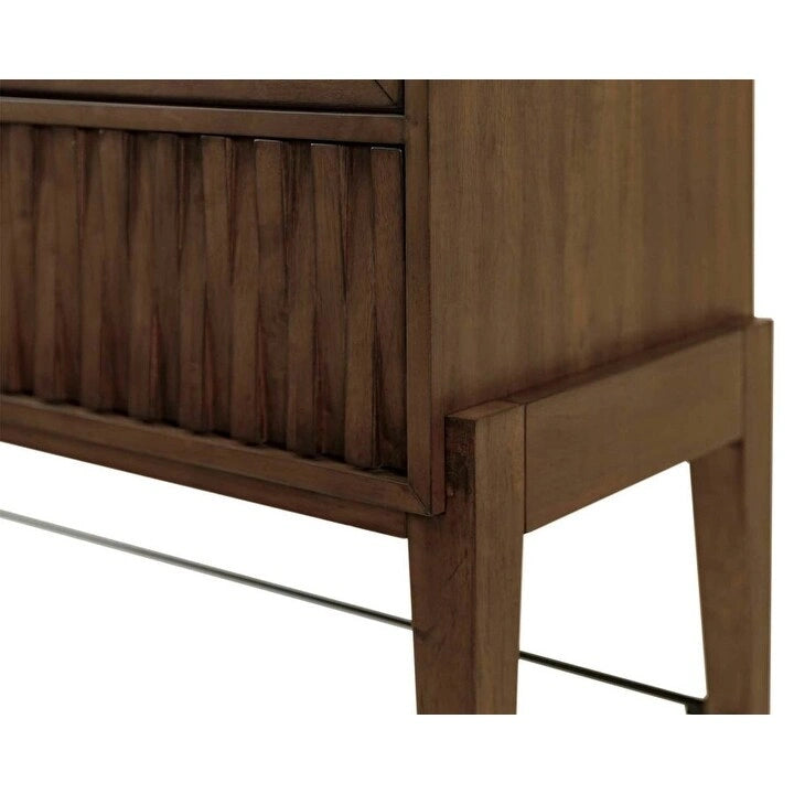 Bibliothèque/vitrine à porte vitrée style moderne du milieu du siècle, bibliothèque/vitrine de bureau, bibliothèque/vitrine d'appoint, marron