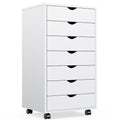 Commode Sweetcrispy à 7 tiroirs - Meuble de rangement à roulettes en bois avec tiroirs de rangement mobiles pour bureau
