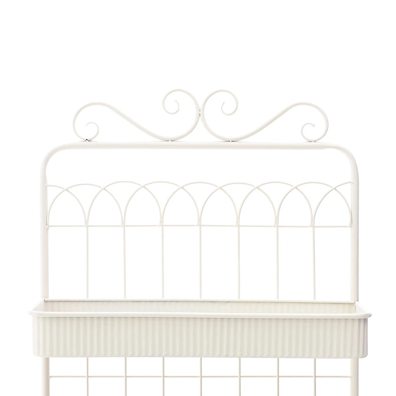 Étagère à plantes Glitzhome 68H à 3 niveaux en métal noir, support de cuisine multifonctionnel pour l'intérieur et l'extérieur.