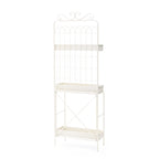 Étagère à plantes Glitzhome 68H à 3 niveaux en métal noir, support de cuisine multifonctionnel pour l'intérieur et l'extérieur.