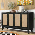 Buffet horizontal de style ferme moderne avec deux placards