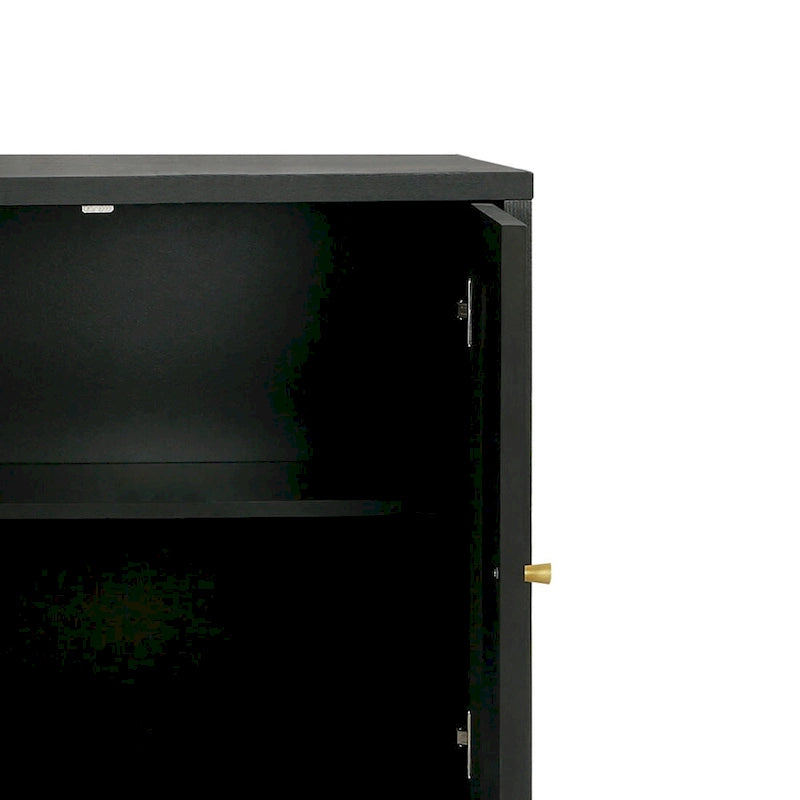 Buffet horizontal de style ferme moderne avec deux placards