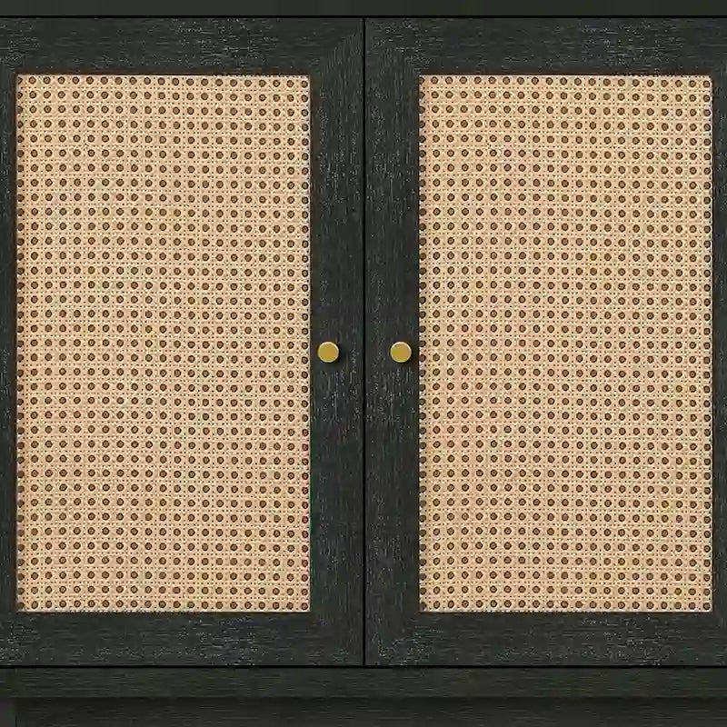 Buffet horizontal de style ferme moderne avec deux placards