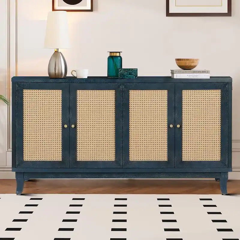 Buffet horizontal de style ferme moderne avec deux placards