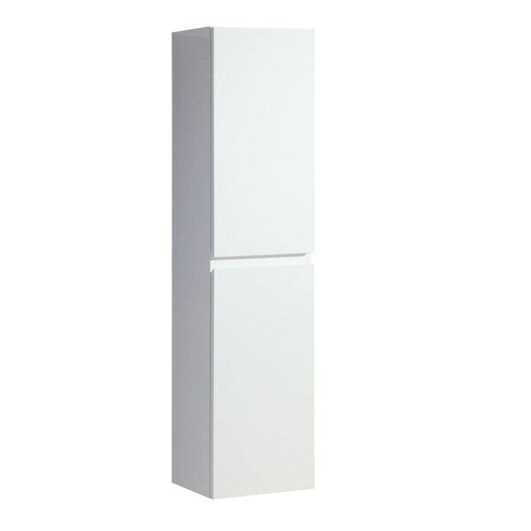 Tour de rangement en lin de 35,5 cm (14 pouces) de la collection Frost - Laque - 13,8 x 11,8 x 55,1 cm