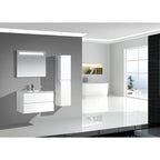 Tour de rangement en lin de 35,5 cm (14 pouces) de la collection Frost - Laque - 13,8 x 11,8 x 55,1 cm