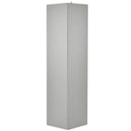 Meuble d'angle de salle de bain avec portes et étagères réglables