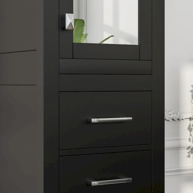Armoire à linge autoportante Eviva Aberdeen 18 po L x 20 po P x 72 po H, couleur expresso