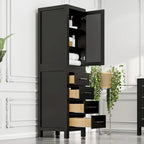 Armoire à linge autoportante Eviva Aberdeen 18 po L x 20 po P x 72 po H, couleur expresso