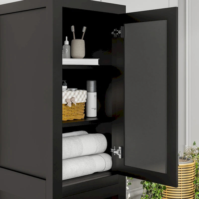 Armoire à linge autoportante Eviva Aberdeen 18 po L x 20 po P x 72 po H, couleur expresso