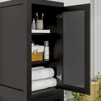 Armoire à linge autoportante Eviva Aberdeen 18 po L x 20 po P x 72 po H, couleur expresso