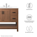Meuble-lavabo Ashlyn 36 en bois (vasque non incluse) - 36