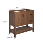 Meuble-lavabo Ashlyn 36 en bois (vasque non incluse) - 36