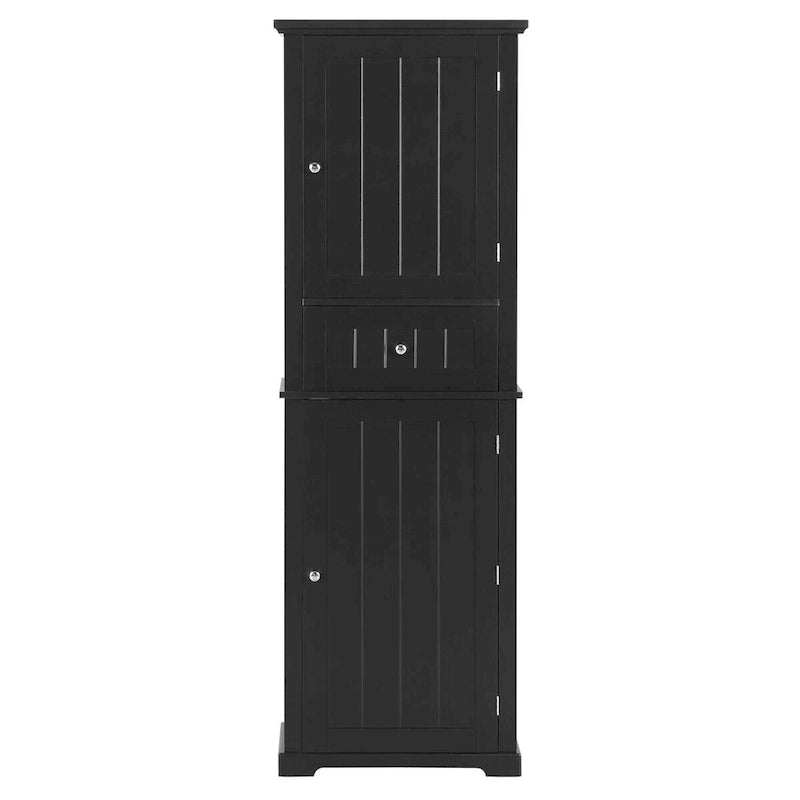Armoire à linge avec tiroir et étagère réglable, 56 cm (L) x 28 cm (P) x 171 cm (H)