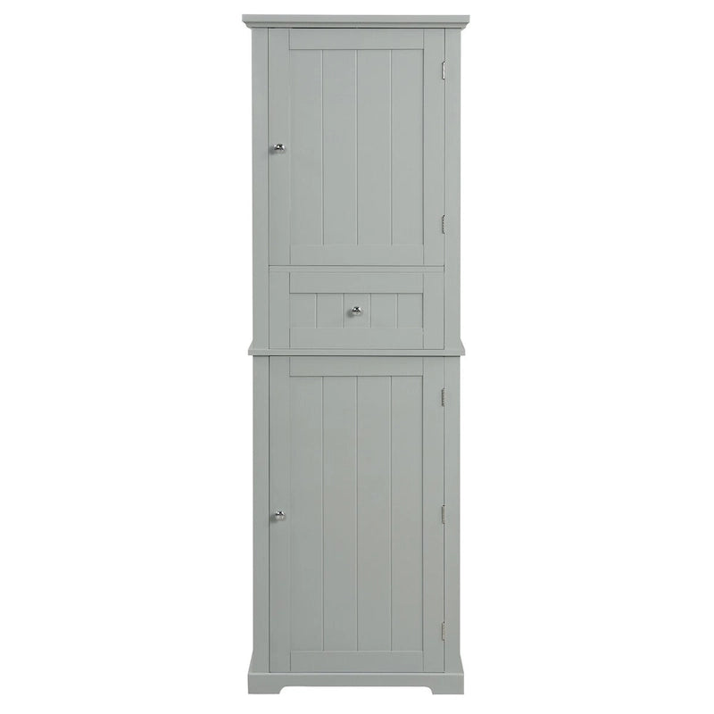 Armoire à linge avec tiroir et étagère réglable, 56 cm (L) x 28 cm (P) x 171 cm (H)