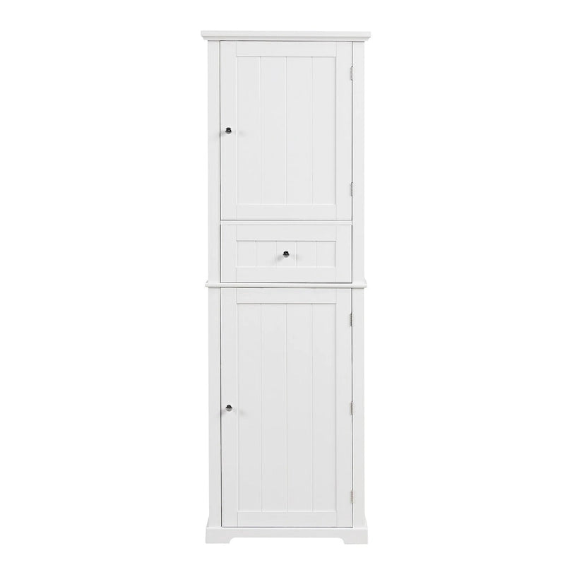 Armoire à linge avec tiroir et étagère réglable, 56 cm (L) x 28 cm (P) x 171 cm (H)