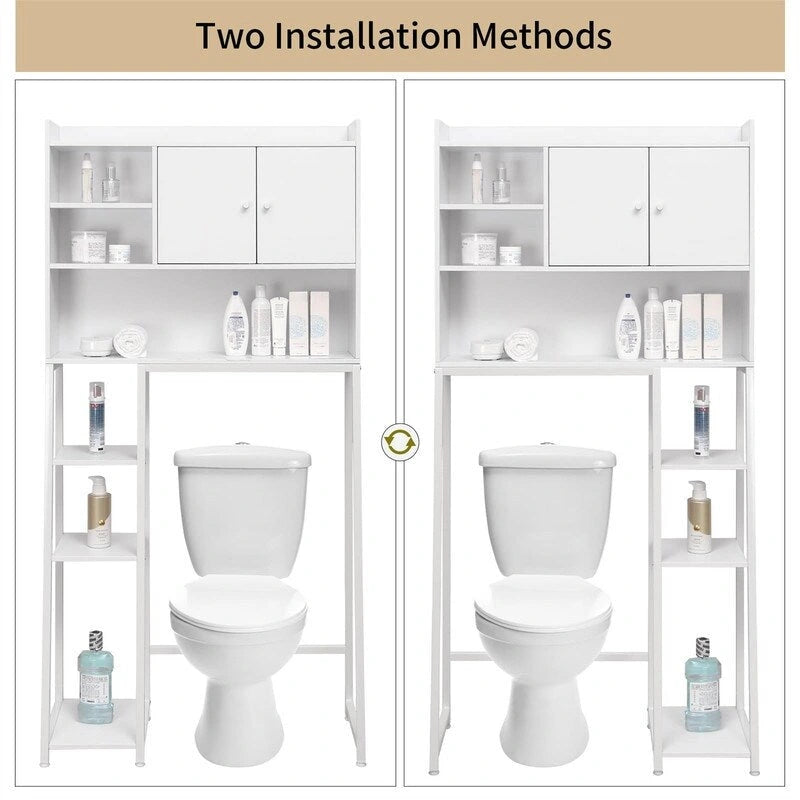 Meuble de rangement à installer au-dessus des toilettes - 11,81 cm (P) x 31,5 cm (L) x 61,4 cm (H)