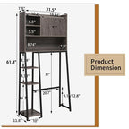 Meuble de rangement à installer au-dessus des toilettes - 11,81 cm (P) x 31,5 cm (L) x 61,4 cm (H)