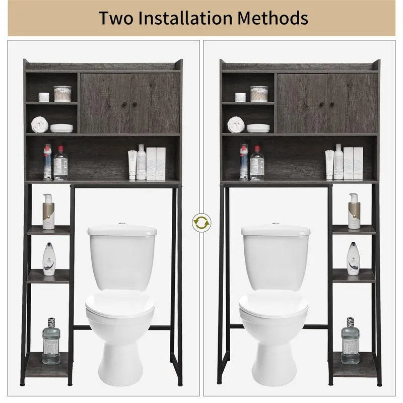 Meuble de rangement à installer au-dessus des toilettes - 11,81 cm (P) x 31,5 cm (L) x 61,4 cm (H)