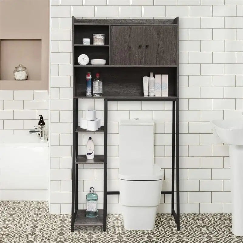 Meuble de rangement à installer au-dessus des toilettes - 11,81 cm (P) x 31,5 cm (L) x 61,4 cm (H)