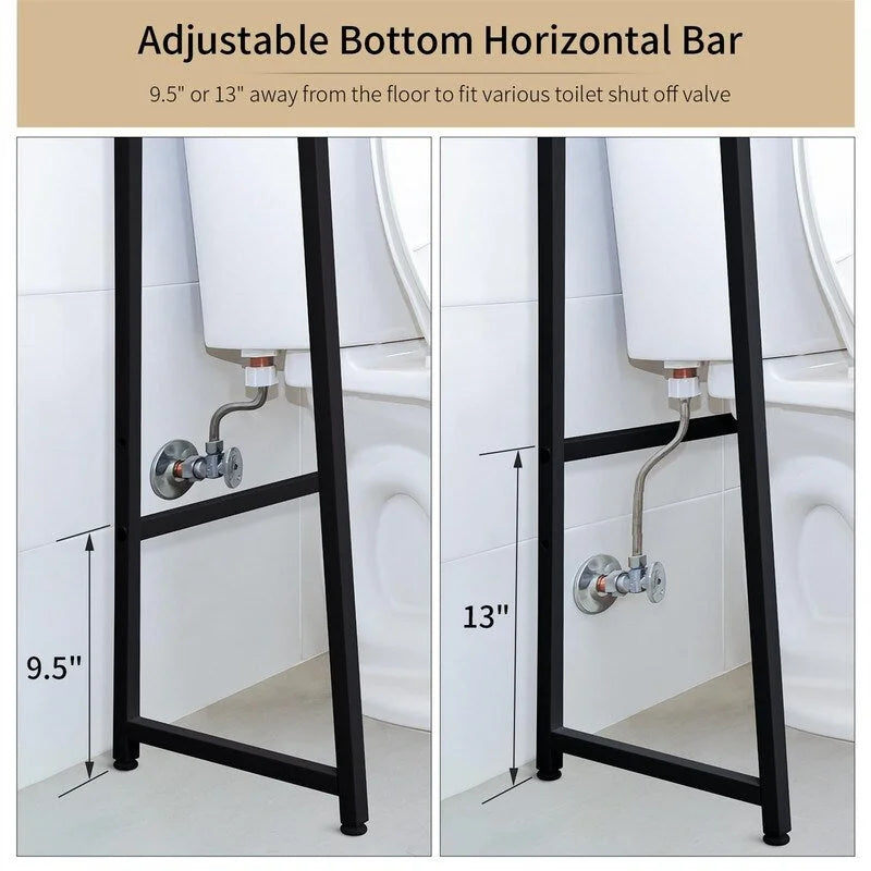 Meuble de rangement à installer au-dessus des toilettes - 11,81 cm (P) x 31,5 cm (L) x 61,4 cm (H)