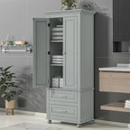 Armoire de rangement haute à deux tiroirs