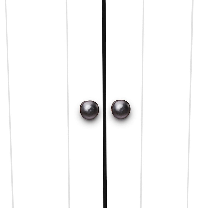 Armoire de rangement haute murale à 8 portes et 4 étagères - 61 cm (L) x 32,5 cm (l) x 184 cm (H)
