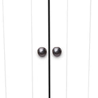 Armoire de rangement haute murale à 8 portes et 4 étagères - 61 cm (L) x 32,5 cm (l) x 184 cm (H)
