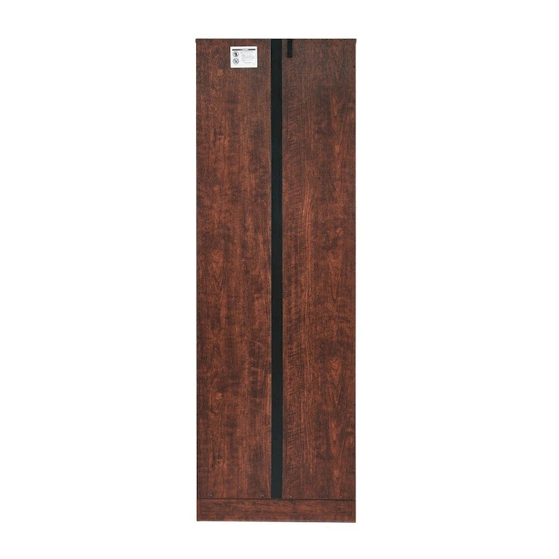 Armoire de rangement haute murale à 8 portes et 4 étagères - 61 cm (L) x 32,5 cm (l) x 184 cm (H)