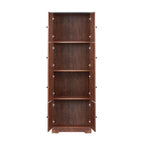 Armoire de rangement haute murale à 8 portes et 4 étagères - 61 cm (L) x 32,5 cm (l) x 184 cm (H)