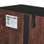 Armoire de rangement haute murale à 8 portes et 4 étagères - 61 cm (L) x 32,5 cm (l) x 184 cm (H)