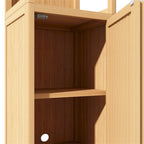 Armoire de rangement multifonctionnelle en bambou de grande capacité
