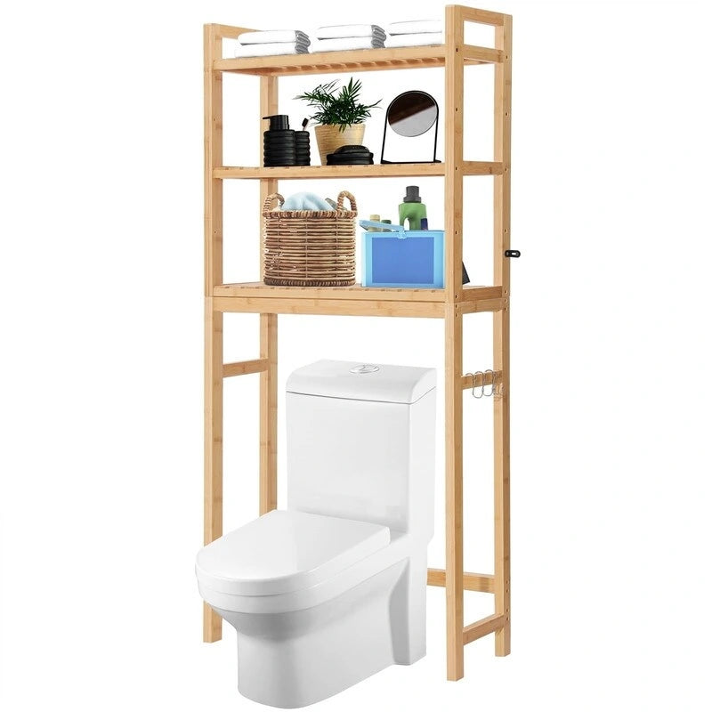 Meuble de rangement à installer au-dessus des toilettes - 10,3 cm (P) x 24,8 cm (L) x 67 cm (H)