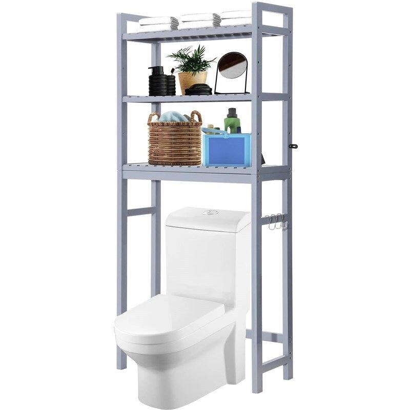 Meuble de rangement à installer au-dessus des toilettes - 10,3 cm (P) x 24,8 cm (L) x 67 cm (H)