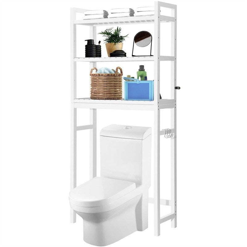Meuble de rangement à installer au-dessus des toilettes - 10,3 cm (P) x 24,8 cm (L) x 67 cm (H)