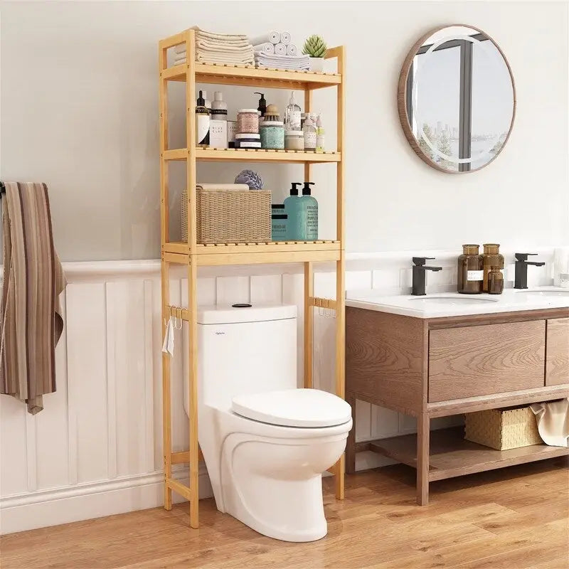 Meuble de rangement à installer au-dessus des toilettes - 10,3 cm (P) x 24,8 cm (L) x 67 cm (H)
