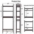 Meuble de rangement à installer au-dessus des toilettes - 10,3 cm (P) x 24,8 cm (L) x 67 cm (H)