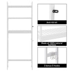 Meuble de rangement à installer au-dessus des toilettes - 10,3 cm (P) x 24,8 cm (L) x 67 cm (H)