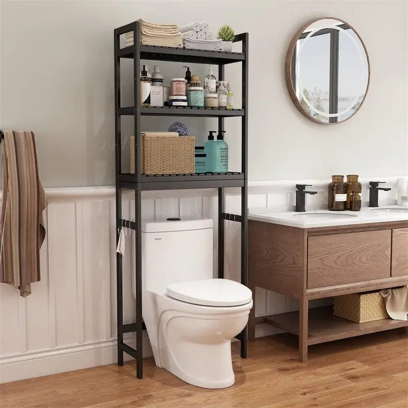 Meuble de rangement à installer au-dessus des toilettes - 10,3 cm (P) x 24,8 cm (L) x 67 cm (H)