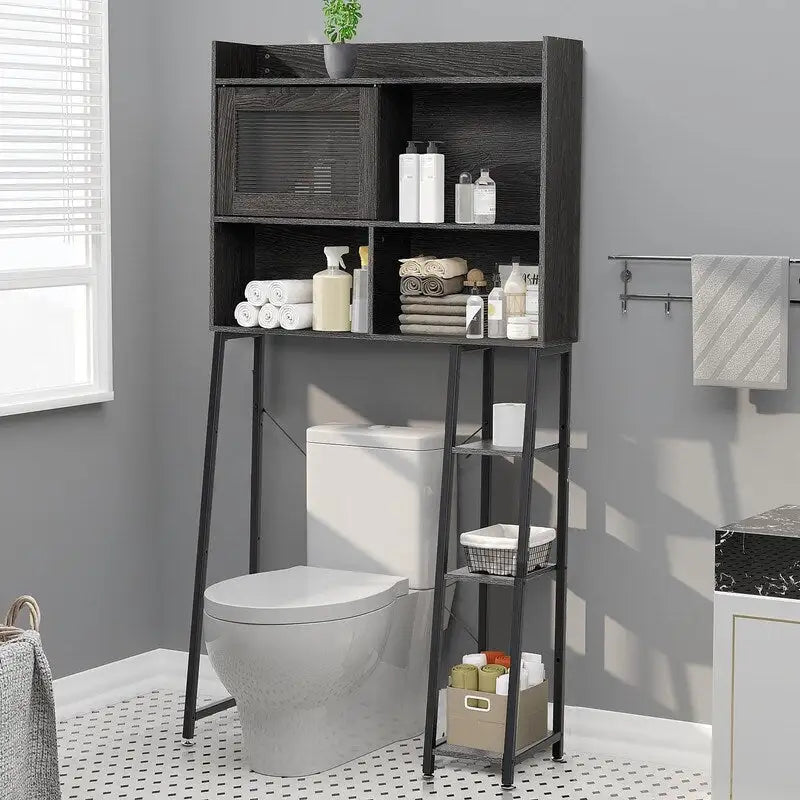 Meuble de rangement à installer au-dessus des toilettes - 11,8 cm (P) x 32,3 cm (L) x 60,2 cm (H)