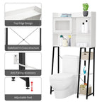 Meuble de rangement à installer au-dessus des toilettes - 11,8 cm (P) x 32,3 cm (L) x 60,2 cm (H)
