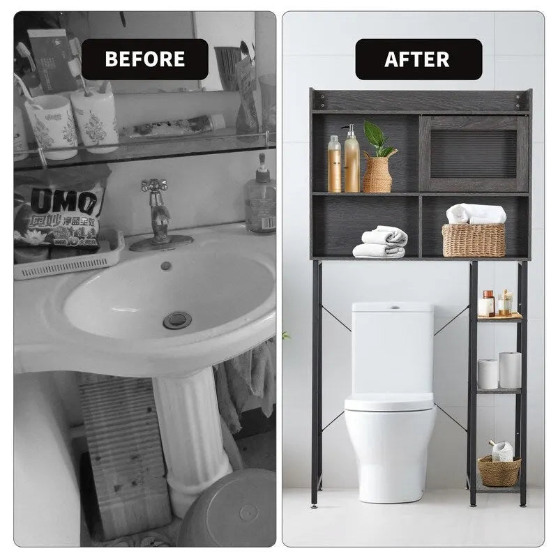 Meuble de rangement à installer au-dessus des toilettes - 11,8 cm (P) x 32,3 cm (L) x 60,2 cm (H)