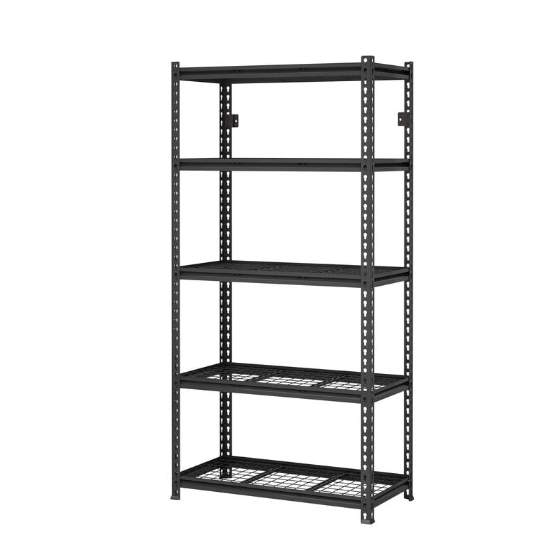 Étagère métallique réglable à 5 niveaux, robuste, pour garage ou usage industriel - Non applicable