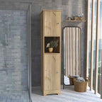 Armoire à linge Albany, quatre étagères intérieures, finition chêne clair, haute qualité et durable