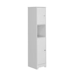 Armoire à linge Albany, quatre étagères intérieures, finition chêne clair, haute qualité et durable