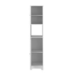 Armoire à linge Albany, quatre étagères intérieures, finition chêne clair, haute qualité et durable